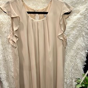 Size Medium tan babydoll dress